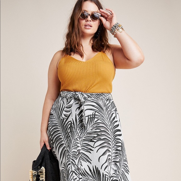 Hutch Palm Print A-line Skirt - Picture 2 of 7